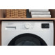 Indesit WM front load, 8kg, 1200, A+++, 54.6cm, display, steam, invertor, black door, white (IM812BMYTIMEUA)