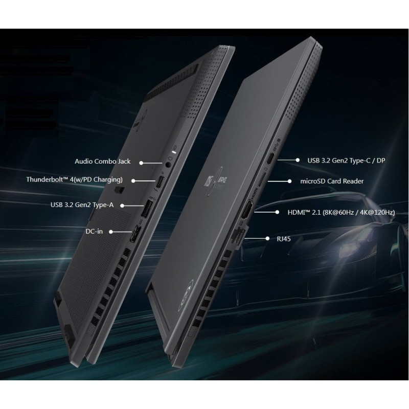 MSI Ноутбук Stealth MercedesAMG A1VGG 16.0 QHD+, Intel Core Ultra 9-185H, 32GB, F1TB, NVD4070-8, W11, черный (9S7-15F423-417)