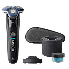 Philips Бритва електр. роторна Series 7000 SkinIQ, бритв.головок-4, Li-Ion, сух.+волог., індикатор заряду, тример, чохол, чорний (S7886/55)