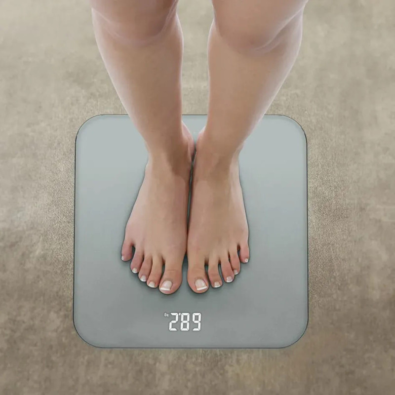 Tefal Ваги Tefal підлогові Classic, 180кг, AAAx3 в комплекті, скло, сірий (PP1903V0)