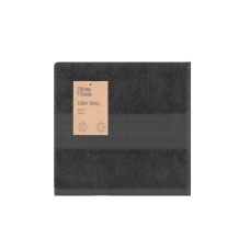ARDESTO Terry towel SuperSoft 50x90cm, 100% cotton, dark grey (ART2250MCP)