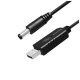 Кабель питания USB to DC 5.5x2.5mm 12V 1.0m black ColorWay (CW-CBUD067-BK)