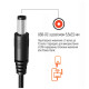 Кабель питания USB to DC 5.5x2.5mm 12V 1.0m black ColorWay (CW-CBUD067-BK)