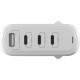 Зарядное устройство Globex GaN 1xUSB + 3xUSB-C 120W FastPower white (GaN120WA3C)