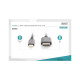 Кабель мультимедийный USB-C to HDMI M 1.8m UHD 4K Digitus (DA-70821)
