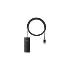 Концентратор Baseus USB 3.0 to 4xUSB 3.0 1.0m black (WKQX030101)