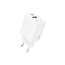 Зарядное устройство BOROFONE BN29 Fuente 1xUSB-C PD30W + 1xUSB QC3.0 White (6941991120329)