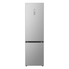 LG ref with bottom freezer, 203x60x68, ref-277l, freez.-110l, 2doors, A++, NF, inv, display ext, fresh zone, Metal Fresh, silver (GC-B509FNPW)