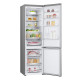 LG ref with bottom freezer, 203x60x68, ref-277l, freez.-110l, 2doors, A++, NF, inv, display ext, fresh zone, Metal Fresh, silver (GC-B509FNPW)