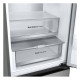LG ref with bottom freezer, 203x60x68, ref-277l, freez.-110l, 2doors, A++, NF, inv, display ext, fresh zone, Metal Fresh, silver (GC-B509FNPW)