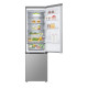 LG ref with bottom freezer, 203x60x68, ref-277l, freez.-110l, 2doors, A++, NF, inv, display ext, fresh zone, Metal Fresh, silver (GC-B509FNPW)