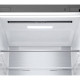LG ref with bottom freezer, 203x60x68, ref-277l, freez.-110l, 2doors, A++, NF, inv, display ext, fresh zone, Metal Fresh, silver (GC-B509FNPW)