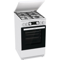 Gorenje Плита комби, 70л, 50x60см, IconLed, чугун, с крышкой, белый (GK5C42WF-B)