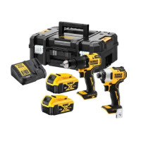 DeWALT set of two brushless cordless tools DCD709 drill-screwdriver DCF809 impact screwdriver DCF809 battery 2x4A·h ZP case 6.5kg (DCK2062M2T)
