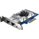 QNAP Сетевая карта Dual-port RJ45 10GbE PCIe Gen3 x4 (QXG-10G2T-X710)