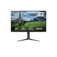LG Монітор LG 31.5  32GS85Q-B 2xHDMI, DP, USB, Audio, NanoIPS, 2560x1440, 180Hz, 1ms, DCI-P3 98%, G-SYNC, FreeSync, Pivot, HDR10