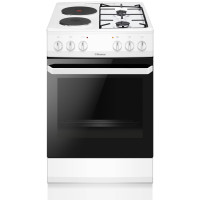 Hansa Сombined hob сooker, 50х60sm, 62L, enamel, gas control, white (FCMW58049)