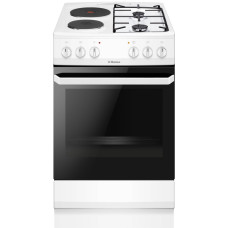 Hansa Сombined hob сooker, 50х60sm, 62L, enamel, gas control, white (FCMW58049)