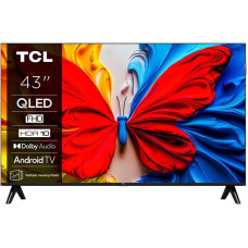 TCL Телевізор 43" QLED FHD 60Hz Smart Android TV Black (43S59K)