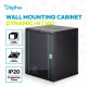 Digitus Шафа DIGITUS 19 , 16U, Wall Mounting Dynamic-N, 600x600 мм, 60кг максимально, розібрана, чорна (DN-37115)