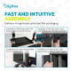 Digitus Шафа DIGITUS 19 , 16U, Wall Mounting Dynamic-N, 600x600 мм, 60кг максимально, розібрана, чорна (DN-37115)