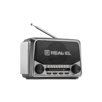 Портативный радиоприемник REAL-EL X-525 Grey (EL121800004)