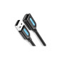 Дата кабель USB 2.0 AM/AF 1.5m black Vention (CBIBG)