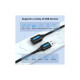 Дата кабель USB 2.0 AM/AF 1.5m black Vention (CBIBG)