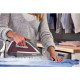 Tefal iron Smart Protect Plus, 2800W, 270ml, steam boost -260g, constant steam - 40g, ceramic soleplate, grey-burgundy (FV6870E0)
