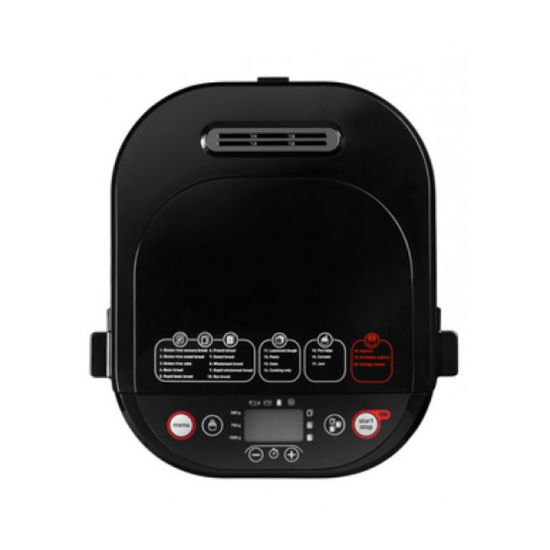 Tefal Хлебопечка PainEtDelice 720Вт, программ-20, макс.вес -1кг, форма-прямоугольник, металл, черный (PF240E38)