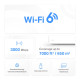Mercusys Маршрутизатор HALO H80X 3PK AX3000 3xGE LAN/WAN MESH (HALO-H80X-3-PACK)