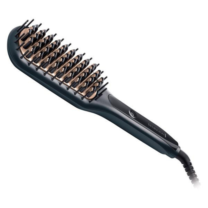 Remington straightening brush Straight Brush, 62V, temp. modes-3, 150-230С, ionization, ceramics, gray (CB7400)