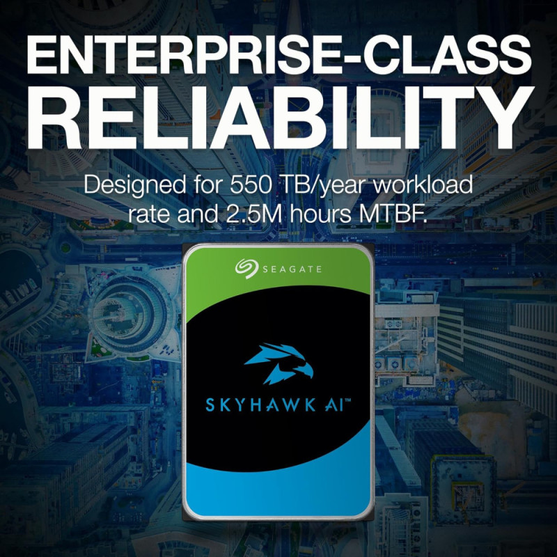 Seagate 12TB 3.5  7200 256MB SATA SkyHawk AI (ST12000VE001)
