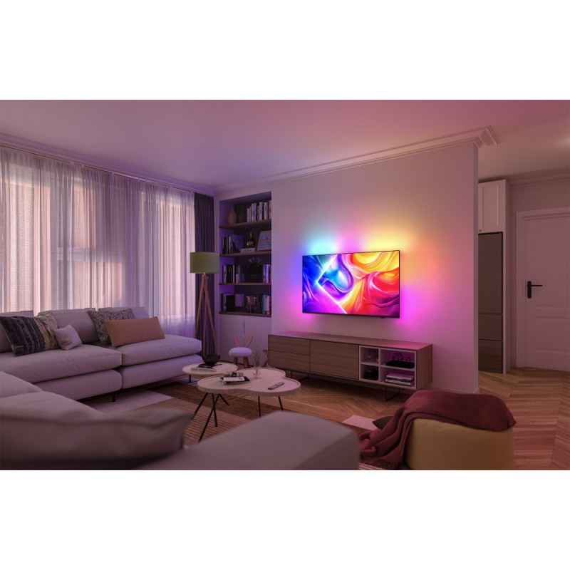 Philips TV 65  QLED 4K 144Hz Smart Titan OS Black Ambilight (65PUS9010/12)