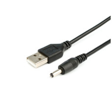 Кабель питания USB to DC 3.5mm 5V 1.0m 2.0A black Atcom (10035)