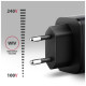 Зарядное устройство AXAGON 1xUSB-C PD67W + 1xUSB QC4+ PPS display gray (ACU-PQ67D)