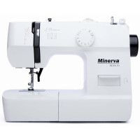 Minerva Sewing machine Max30, electromechanical, 71W, 13 sewing operations, loop semi-automatic, white (MAX30)