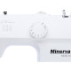 Minerva Sewing machine Max30, electromechanical, 71W, 13 sewing operations, loop semi-automatic, white (MAX30)