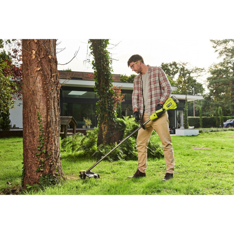 Ryobi Триммер садовый аккумуляторный Ryobi RY18LTX38A-0, ONE+ НР 18В, бесщеточный, 38см(леска), технологии Whisper (без АКБ и ЗУ) (5133005730)
