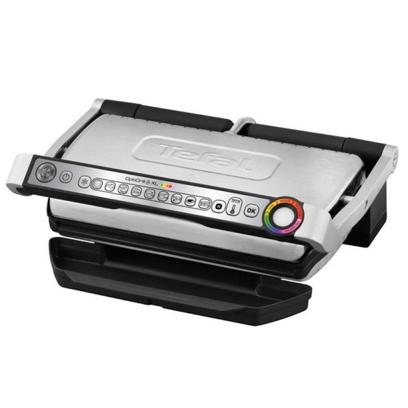 Tefal grill clamping OptiGrill+ XL, 2000W, temp. regimes-4, removable plates, metal (GC722D34)