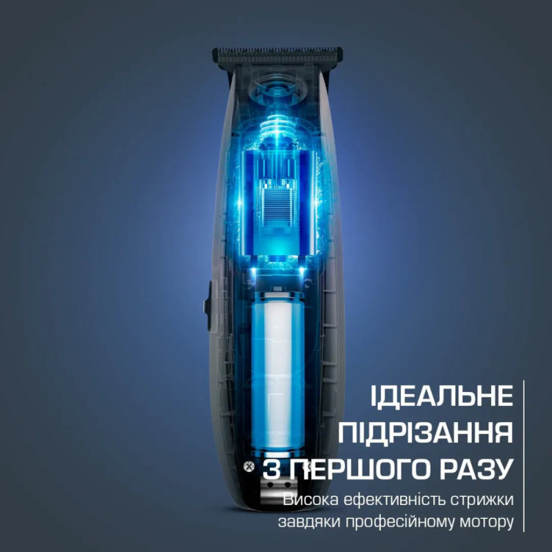 Rowenta trimmer Barber Experience, network+battery, rotary motor, nozzles-5, iron coating, blue (TN1851E0)