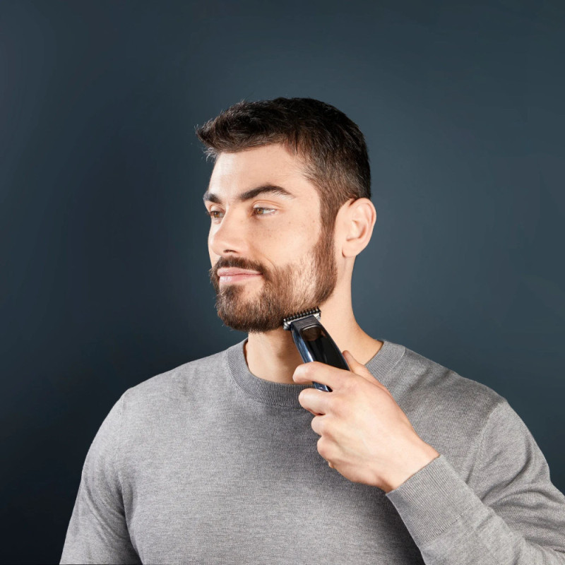 Rowenta trimmer Barber Experience, network+battery, rotary motor, nozzles-5, iron coating, blue (TN1851E0)