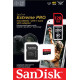 SanDisk microSD 128GB C10 UHS-I U3 R200/W90MB/s Extreme Pro V30 + SD (SDSQXCD-128G-GN6MA)