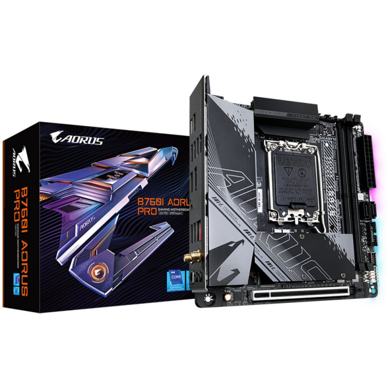 Gigabyte Motherbard B760I AORUS PRO s1700 B760 2xDDR5 HDMI DP ITX (B760I_AORUS_PRO)