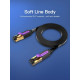 Патч-корд 5м, FTP cat 7 RJ-45 black Vention (ICABJ)