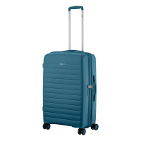 2E Suitcase Middle, Aero, polypropylen, 63/78 L, TSA, 4 wheels, EXP, teal blue (2E-SPP-AERO-M-TB)
