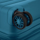 2E Suitcase Middle, Aero, polypropylen, 63/78 L, TSA, 4 wheels, EXP, teal blue (2E-SPP-AERO-M-TB)