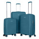 2E Suitcase Middle, Aero, polypropylen, 63/78 L, TSA, 4 wheels, EXP, teal blue (2E-SPP-AERO-M-TB)