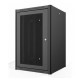 MIRSAN Шкаф 19", 6U, WTN, перфорация 80%, 600x450 мм, 2т.крепл, максимально 100 кг, черный (MR.WTN06U45DE.01_PRF80)