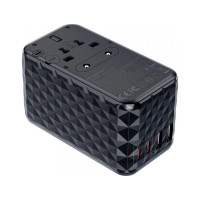 Зарядное устройство Choetech 4xUSB 100W PD (2хUSB-C+2хUSB-A) сharger diamond model black (PD6028-BK)